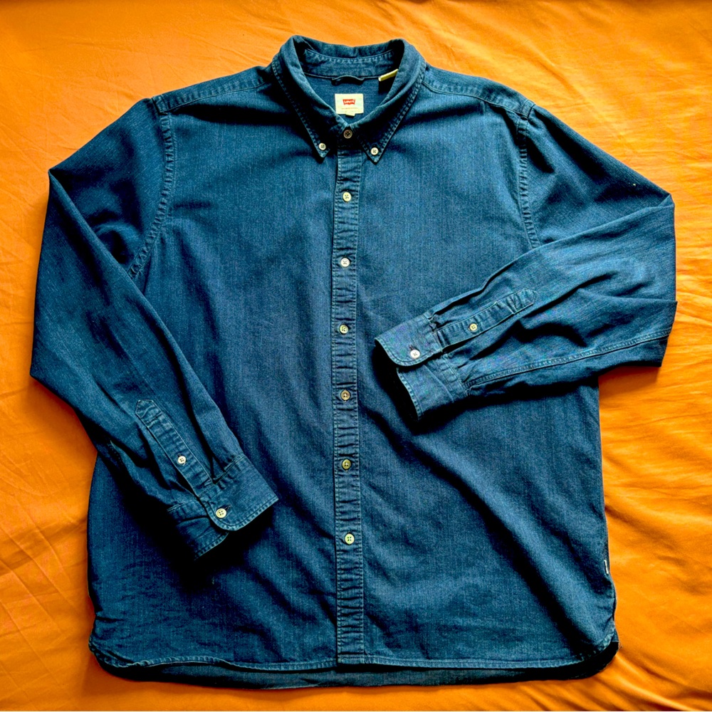 Levi’s Button Down Shirt Rare Cone Denim XXL OCBD